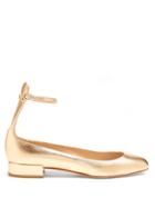 Francesco Russo Snakeskin-effect Leather Ballet Flats
