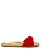 Matchesfashion.com Charlotte Olympia - X Adriana Degreas Knot Slides - Womens - Red