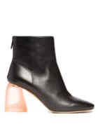 Ellery Sared Plexi-heel Leather Ankle Boots