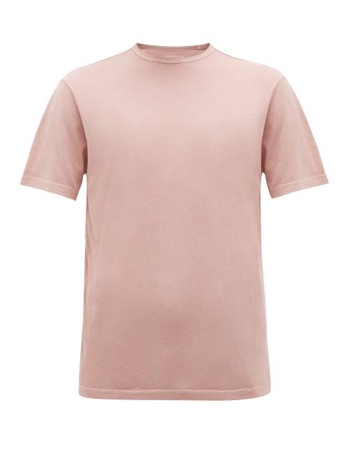 Matchesfashion.com Officine Gnrale - Pigment Dyed Cotton T Shirt - Mens - Pink