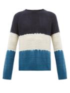Matchesfashion.com Denis Colomb - Hand Dyed Cashmere Sweater - Mens - Blue Multi