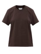 Matchesfashion.com Bottega Veneta - Sunrise Cotton-jersey T-shirt - Womens - Dark Brown