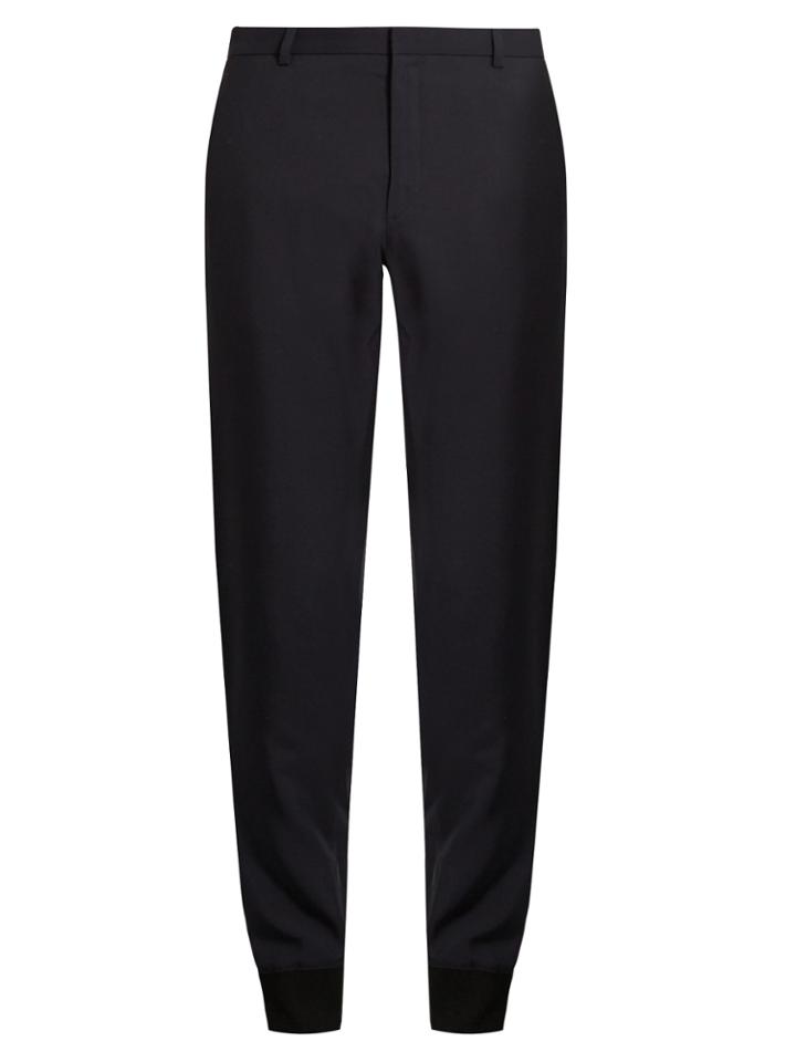 Lanvin Zip-hem Tapered-leg Trousers