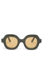 Ladies Accessories Lapima - Catarina Oversized Square Acetate Sunglasses - Womens - Khaki