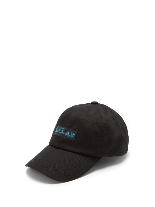 Matchesfashion.com Raf Simons - Logo-embroidered Cotton Cap - Mens - Black