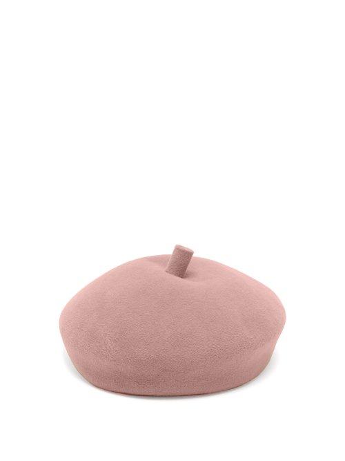 Matchesfashion.com Lola Hats - Frenchy Felt Beret - Womens - Pink