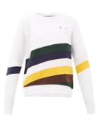 Matchesfashion.com The Upside - Sunrise Bondi Striped Cotton Jersey Sweatshirt - Womens - White Multi