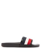 Matchesfashion.com Moncler - New Basile Striped Slides - Mens - Black Multi
