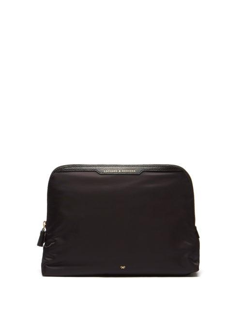 Matchesfashion.com Anya Hindmarch - Lotions & Potions Recycled-fibre Wash Bag - Womens - Black