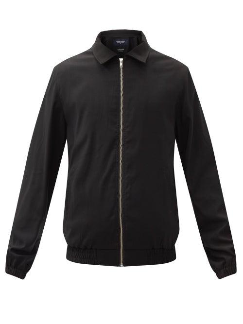 Matchesfashion.com Noon Goons - Journal Point-collar Twill Jacket - Mens - Black