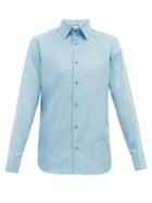 Matchesfashion.com Gucci - French-cuff Cotton-poplin Shirt - Mens - Light Blue