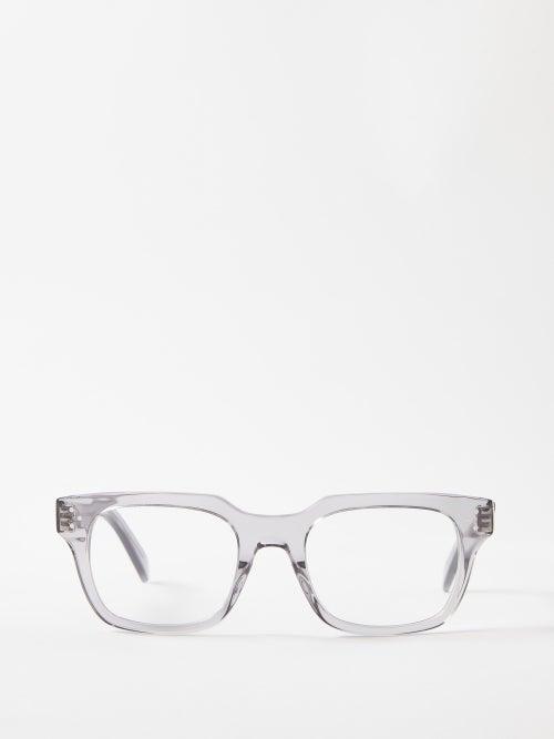 Celine Eyewear - D-frame Acetate Glasses - Mens - Grey