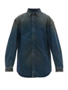 Matchesfashion.com Balenciaga - Flap Denim Shirt - Mens - Indigo