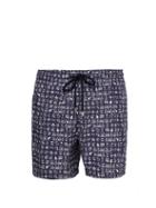 Matchesfashion.com Vilebrequin - Moorea Turtle Print Swim Shorts - Mens - Navy White