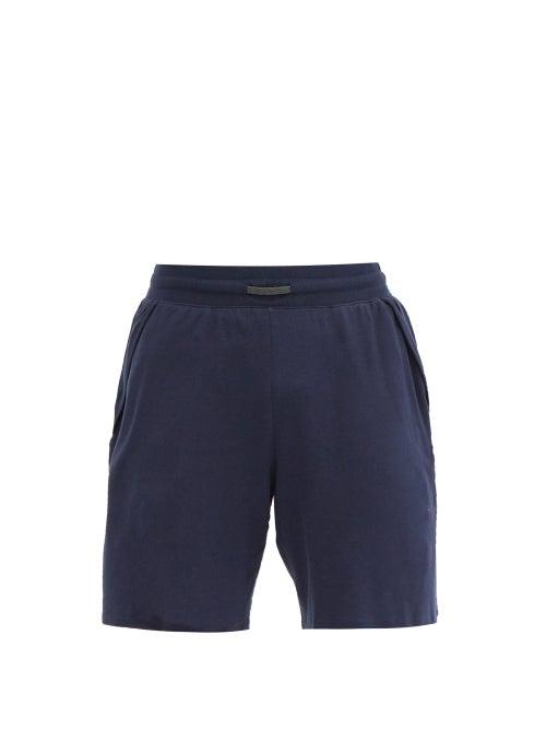 Matchesfashion.com Lahgo - Cool Cotton-blend Jersey Shorts - Mens - Navy