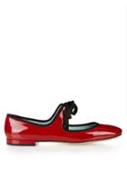 Marc Jacobs Lisa Patent-leather Ballet Flats
