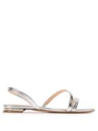 Matchesfashion.com Nicholas Kirkwood - Casati Pearl Heeled Leather Sandals - Womens - Silver