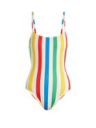 Matchesfashion.com Solid & Striped - The Nina Scoop Back Swimsuit - Womens - Multi Stripe