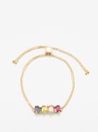 Suzanne Kalan - Emerald, Iolite, Rhodolite & 14kt Gold Bracelet - Womens - Multi