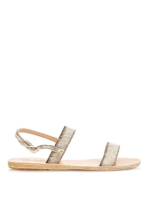 Ancient Greek Sandals Clio Calf-hair Sandals
