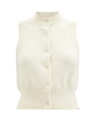 Extreme Cashmere - No. 193 Corset Buttoned Cashmere-blend Vest - Womens - Ivory