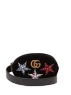 Matchesfashion.com Gucci - Gg Marmont Embellished Velvet Belt Bag - Womens - Black Multi
