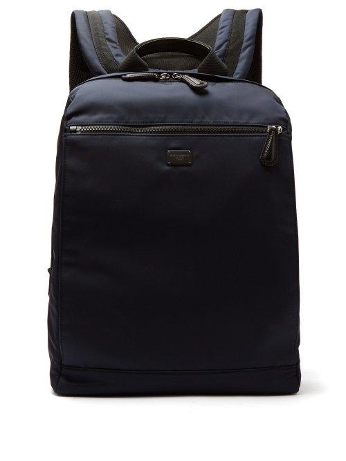 Matchesfashion.com Dolce & Gabbana - Nylon Backpack - Mens - Navy