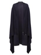 Matchesfashion.com Extreme Cashmere - Knitted Cashmere Blend Cape - Womens - Navy
