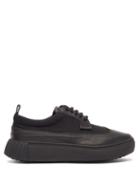 Matchesfashion.com Primury - Panelled Leather And Mesh Trainers - Womens - Black