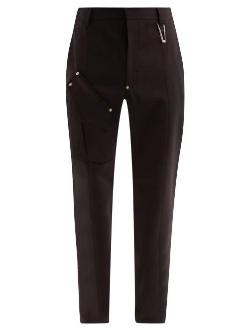 Matchesfashion.com 1017 Alyx 9sm - Crepe Straight-leg Cargo Trousers - Mens - Black