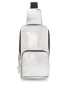 Matchesfashion.com 1017 Alyx 9sm - Rollercoaster Metallic Leather Cross Body Bag - Mens - Silver