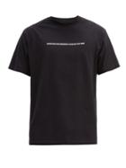 Matchesfashion.com 424 - Lyrics-print Cotton-jersey T-shirt - Mens - Black