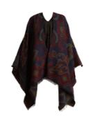 Etro Floral-intarsia Wool-blend Wrap