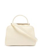Matchesfashion.com Valextra - X Michael A Serie S Medium Grained Leather Handbag - Womens - White