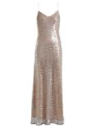 Galvan Estrella Bias-cut Sequin-embellished Gown
