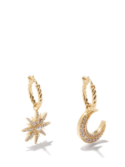 Harris Reed X Missoma - Mismatched Celestial 18kt Gold-plated Earrings - Womens - Gold