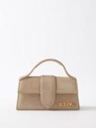 Jacquemus - Bambino Nubuck-leather Top-handle Bag - Womens - Beige