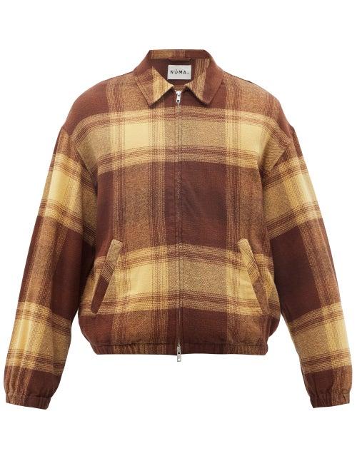 Noma T.d. - Ombr Plaid-flannel Jacket - Mens - Brown