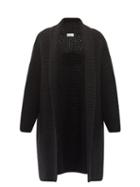 Matchesfashion.com Raey - Oversized Chunky-knit Cashmere Cardigan - Womens - Black