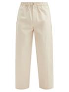 Le17septembre Homme - Elasticated-waist Cotton-blend Trousers - Mens - Beige