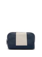 Matchesfashion.com Connolly - Striped Leather Wash Bag - Mens - Blue White