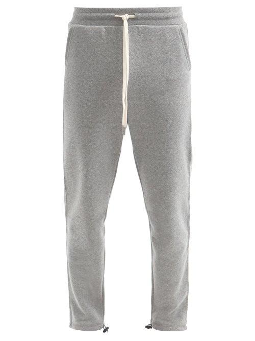 Matchesfashion.com John Elliott - Sochi Cotton-jersey Track Pants - Mens - Dark Grey