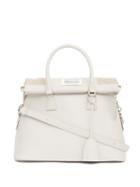 Maison Margiela - 5ac Medium Grained-leather Cross-body Bag - Womens - Light Grey