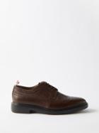 Thom Browne - Pebbled-leather Brogues - Mens - Brown
