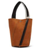 Proenza Schouler Hex Braided-leather Suede Bucket Bag