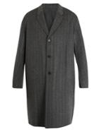 Acne Studios Chad Pinstriped Wool-cashmere Blend Coat