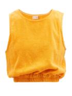 Terry - Isola Tie-dye Cotton-terry Cropped Top - Womens - Orange