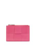 Bottega Veneta - Cassette Leather Cardholder - Womens - Pink