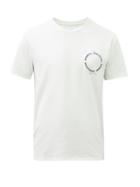 Mens Rtw Rag & Bone - Embroidered Organic Cotton-jersey T-shirt - Mens - Light Blue