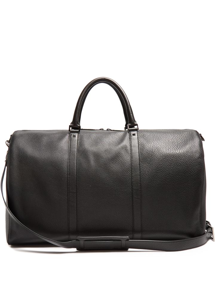 Valentino Rockstud Grained-leather Holdall